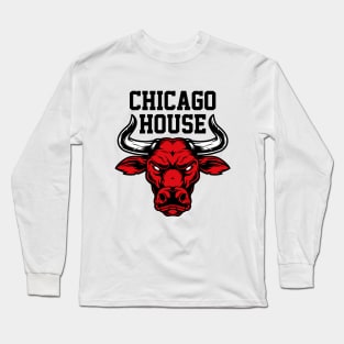 Chicago House Music Design Bulls Long Sleeve T-Shirt